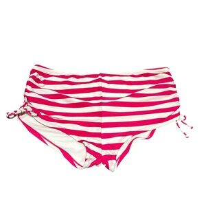 VM Pink and White Striped Swim Bottom